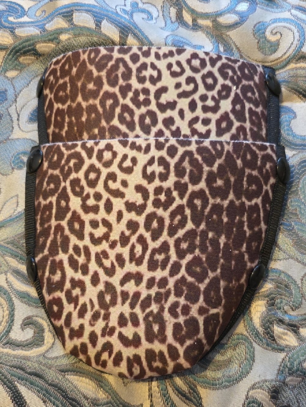 Onesole Leopard Print Slip-On Mules in Brown and Cream